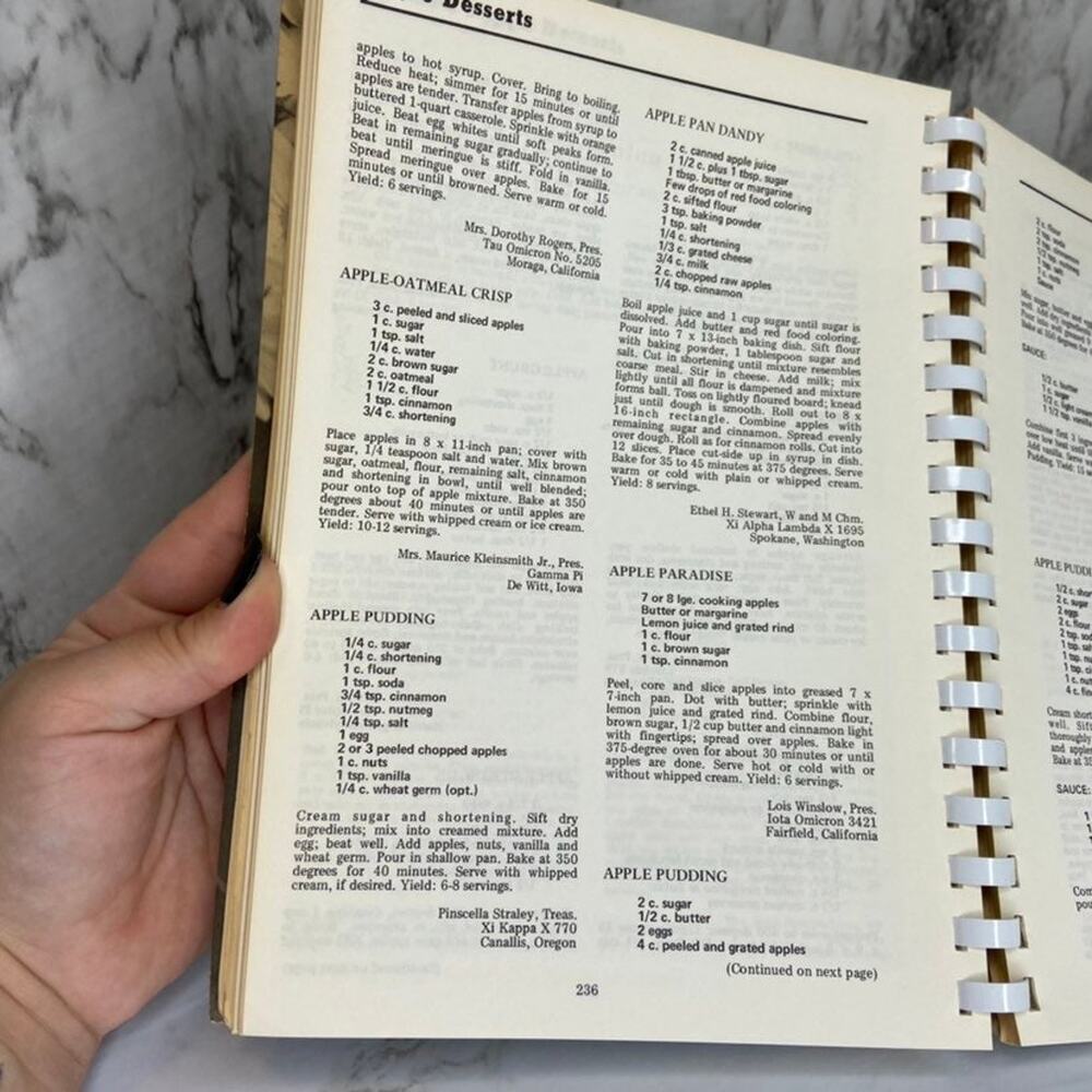 Vintage Cookbook “The Beta Sigma Phi International Cookbook of Desserts” - Picture 5 of 6